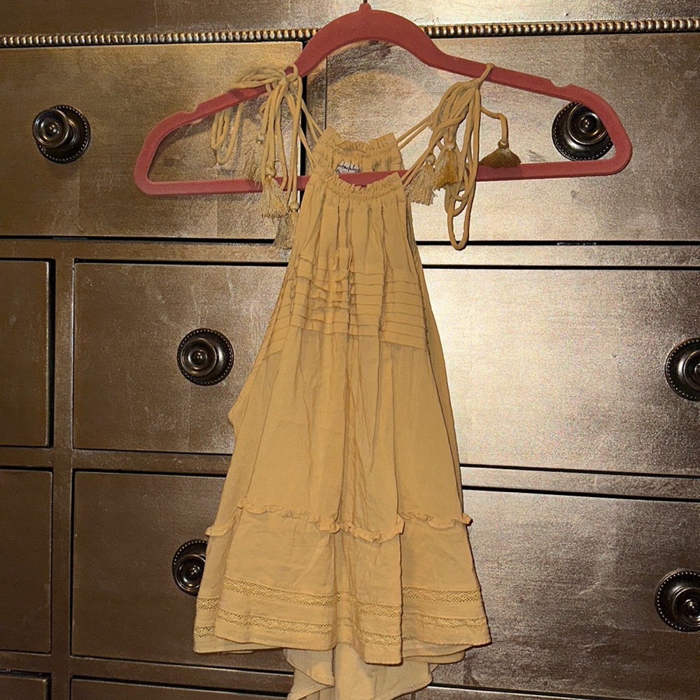 Free People Yellow Bodysuit - Size Small